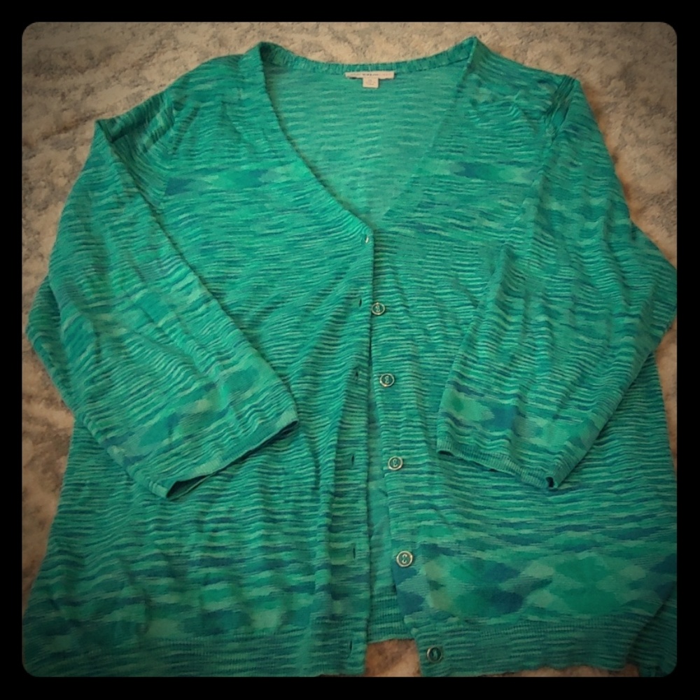 Isaac Mizrahi 3/4 sleeve cardigan